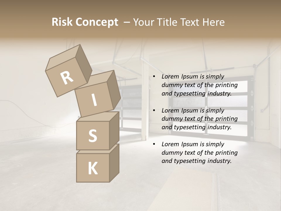 Garage Interior Bright PowerPoint Template