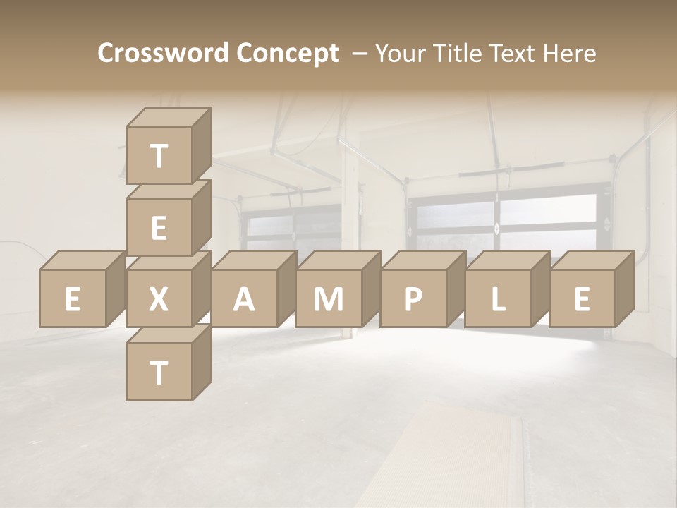 Garage Interior Bright PowerPoint Template