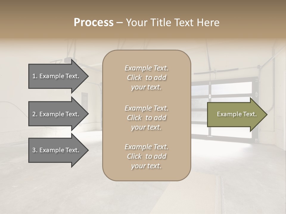 Garage Interior Bright PowerPoint Template