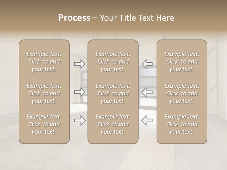 Garage Interior Bright PowerPoint Template