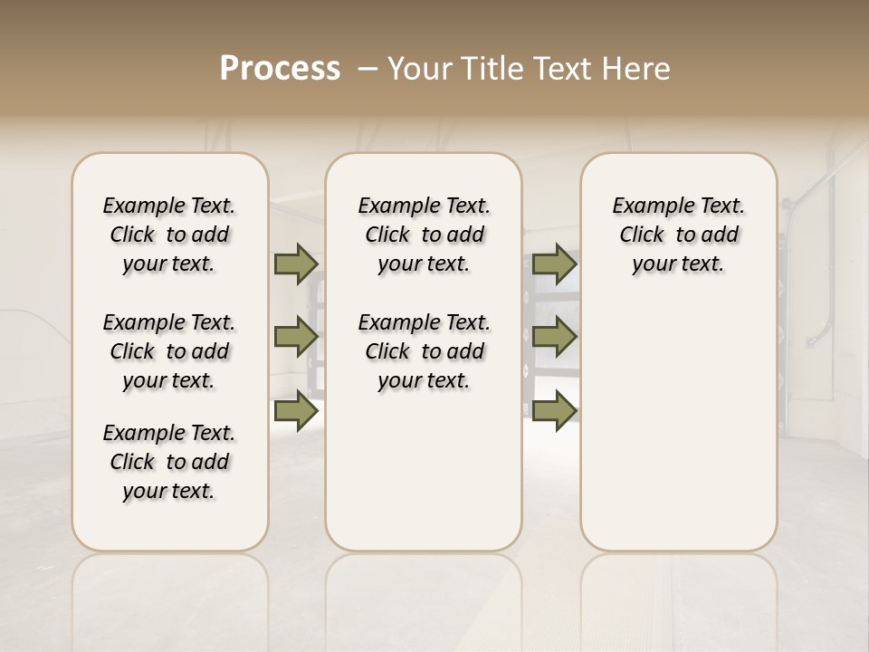 Garage Interior Bright PowerPoint Template