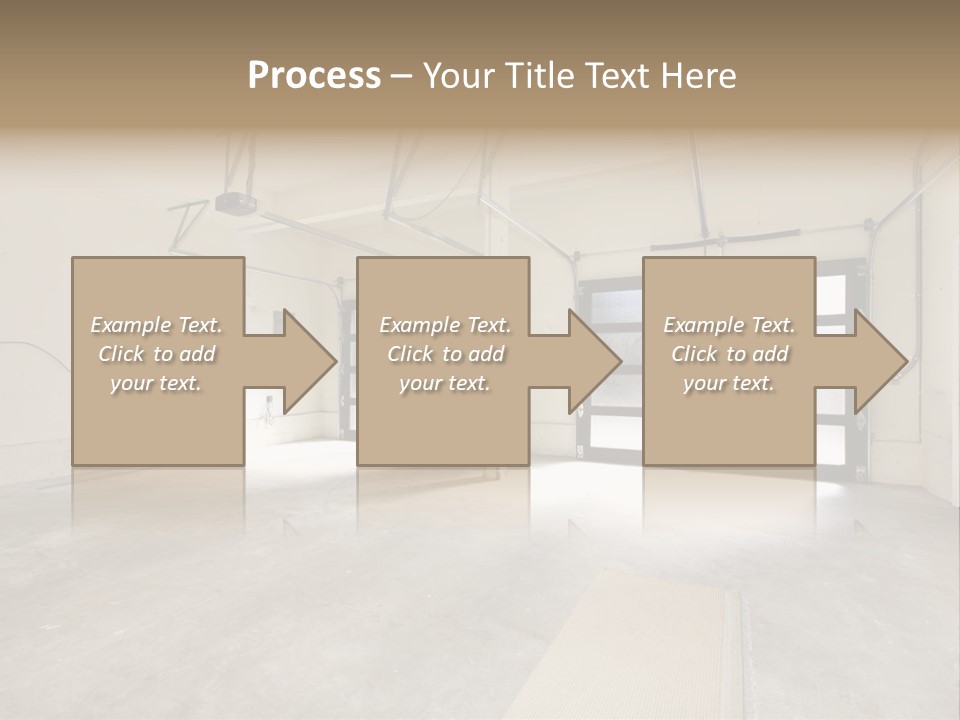 Garage Interior Bright PowerPoint Template