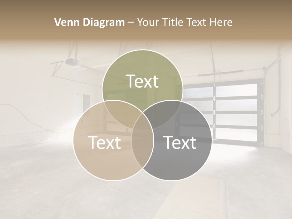 Garage Interior Bright PowerPoint Template