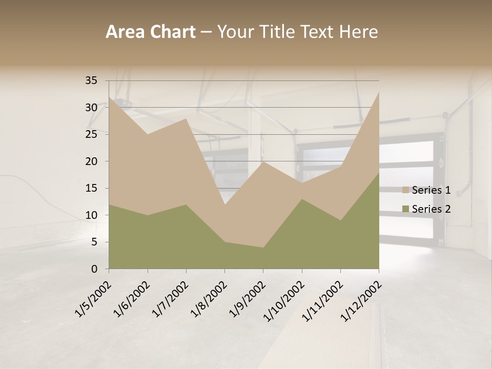 Garage Interior Bright PowerPoint Template