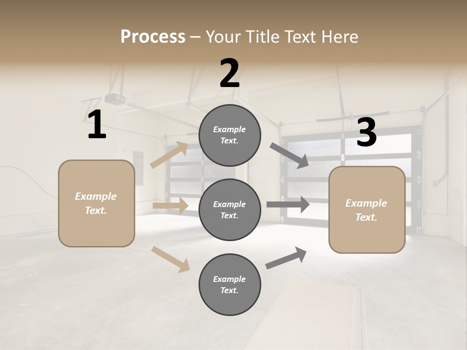 Garage Interior Bright PowerPoint Template
