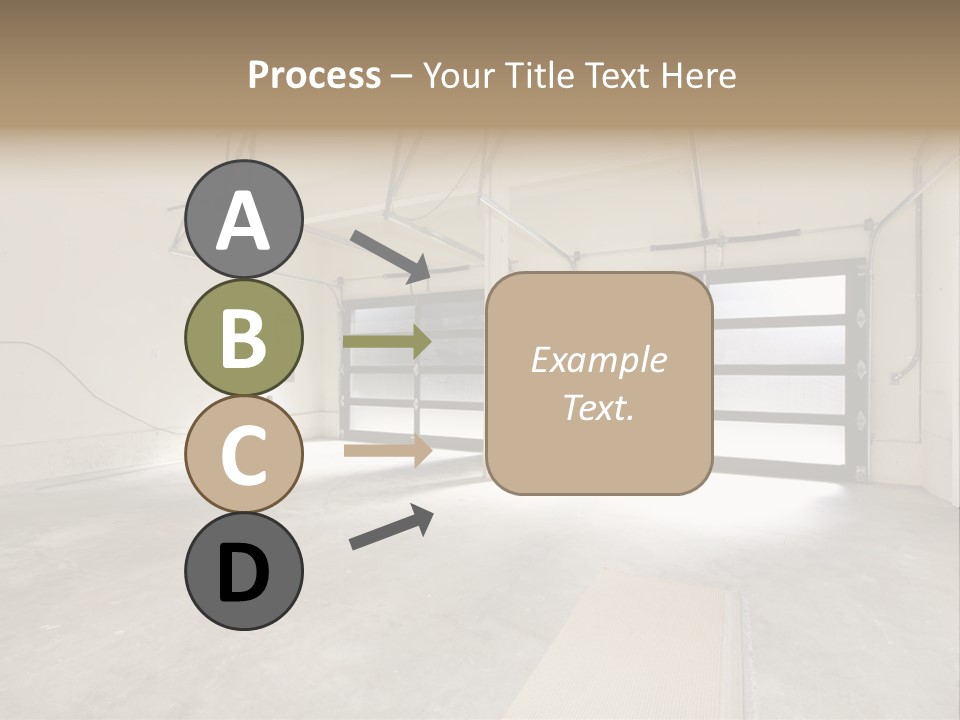 Garage Interior Bright PowerPoint Template