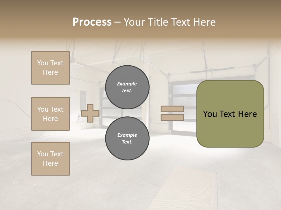Garage Interior Bright PowerPoint Template