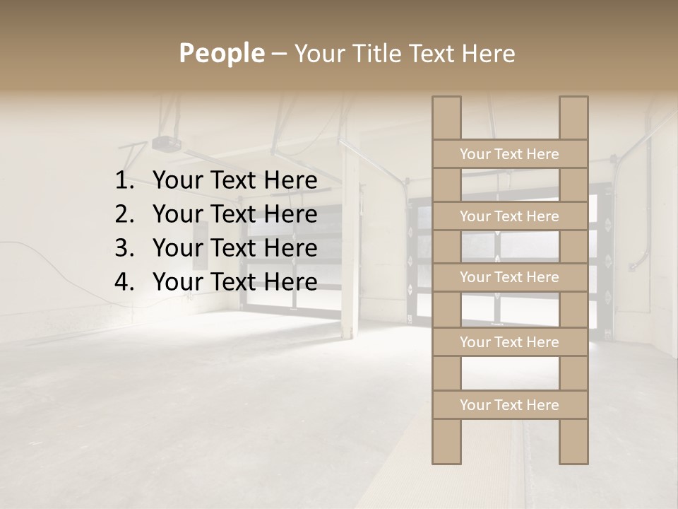 Garage Interior Bright PowerPoint Template