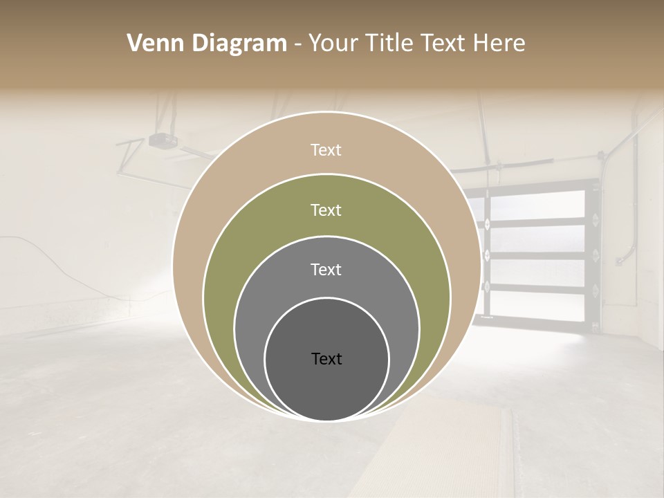 Garage Interior Bright PowerPoint Template