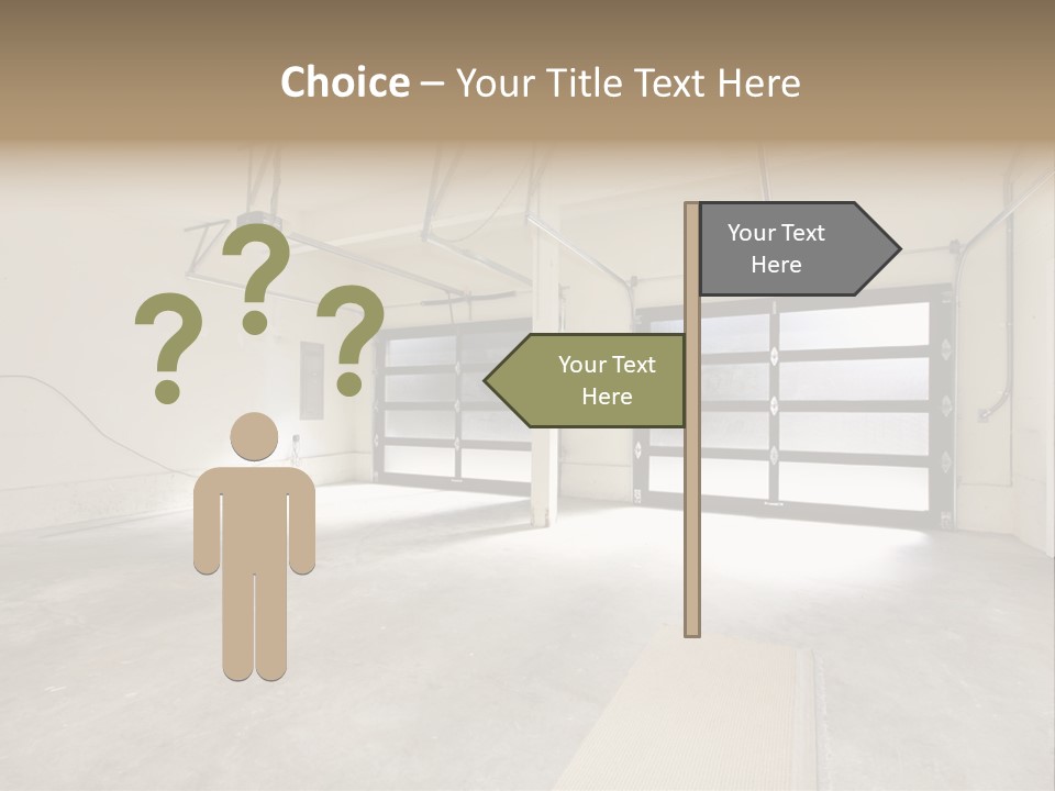 Garage Interior Bright PowerPoint Template