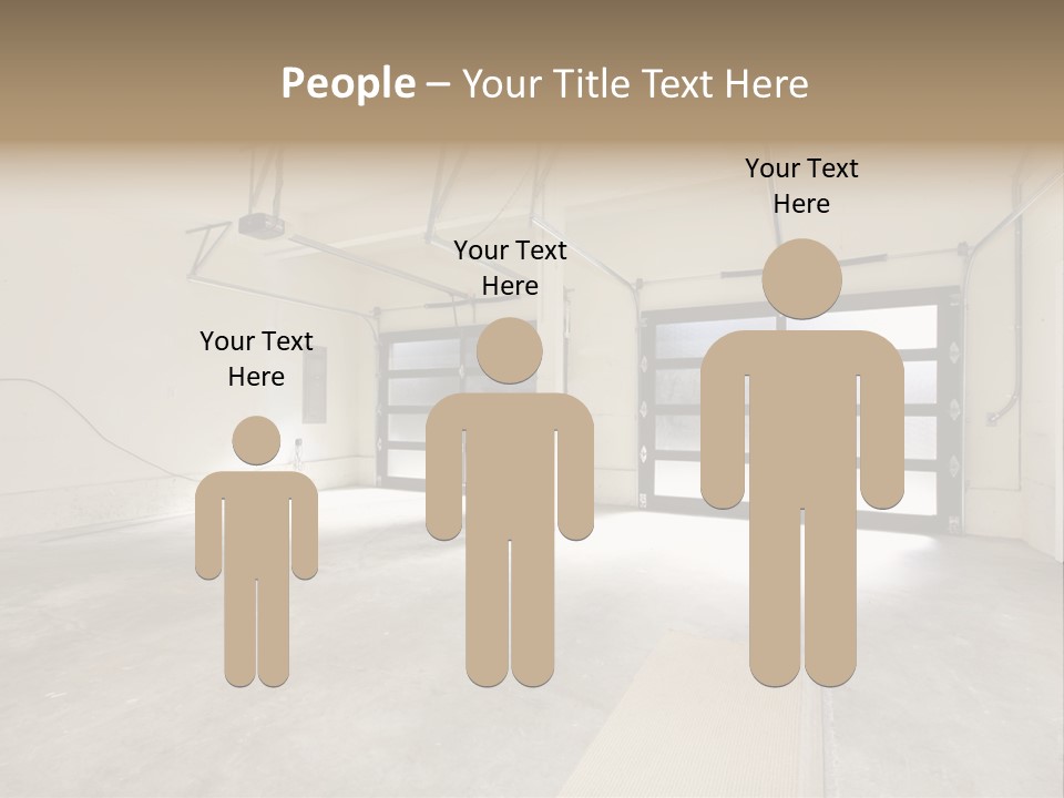 Garage Interior Bright PowerPoint Template