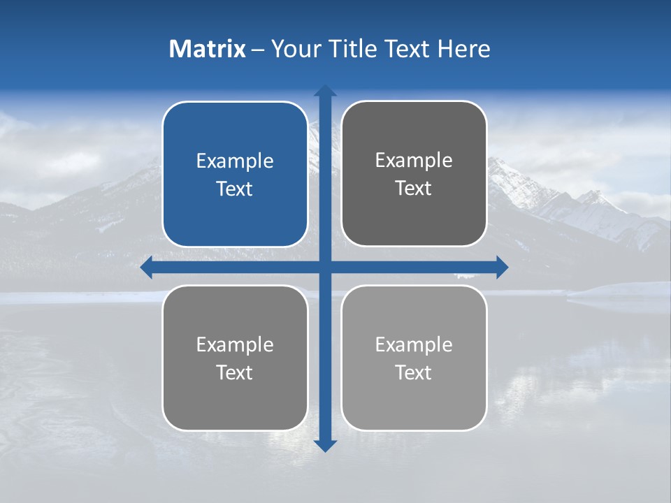 Water Mountain Pond PowerPoint Template