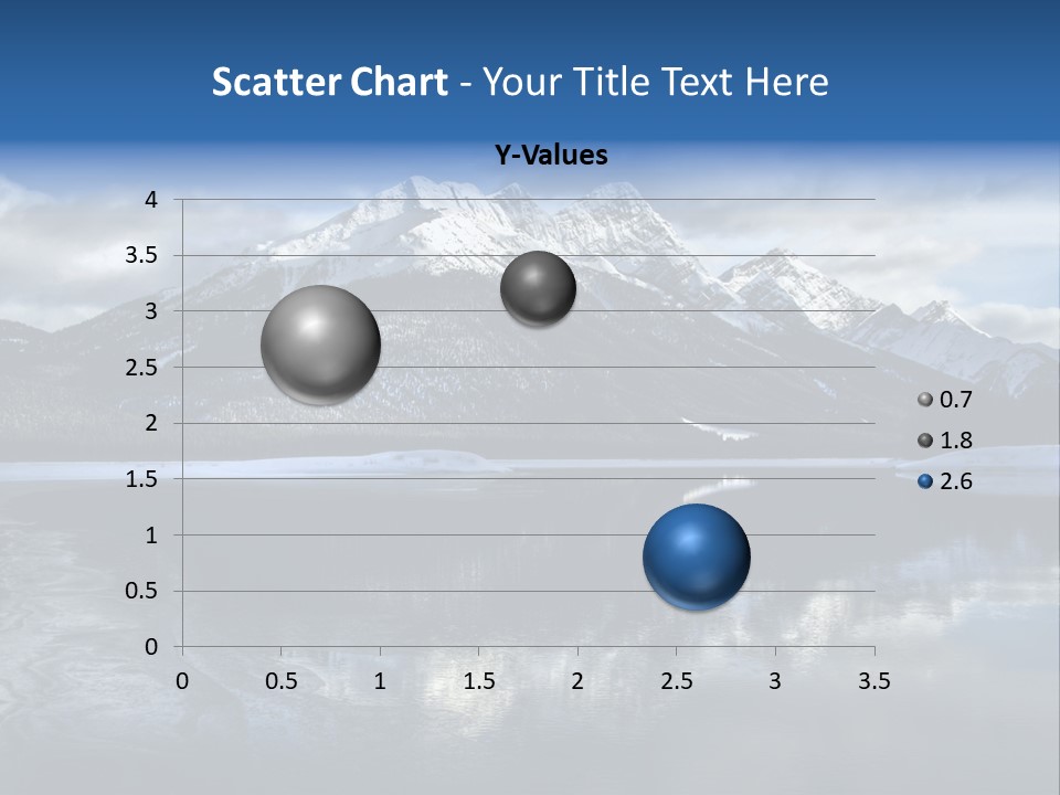 Water Mountain Pond PowerPoint Template