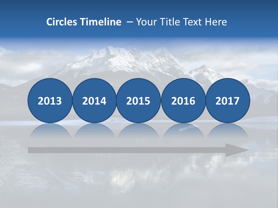 Water Mountain Pond PowerPoint Template