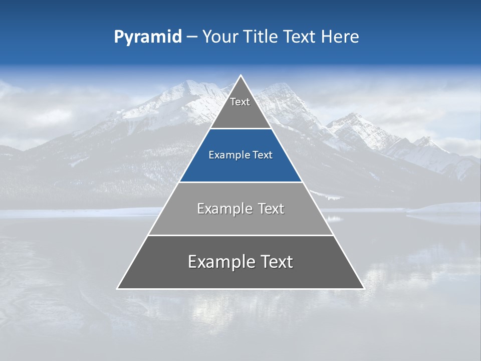 Water Mountain Pond PowerPoint Template