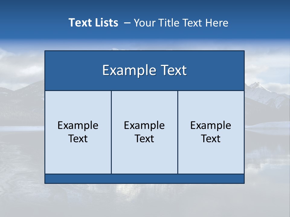 Water Mountain Pond PowerPoint Template