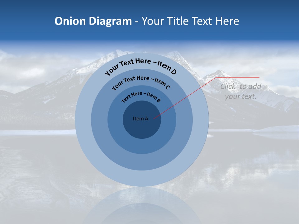 Water Mountain Pond PowerPoint Template