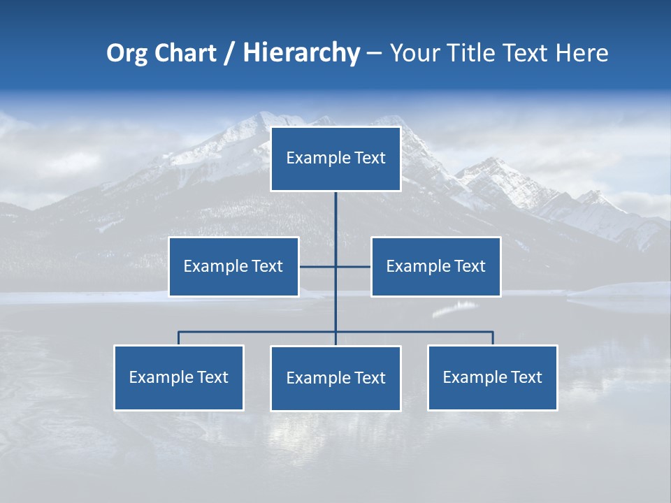 Water Mountain Pond PowerPoint Template