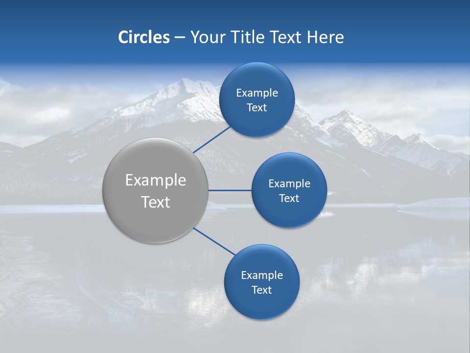 Water Mountain Pond PowerPoint Template