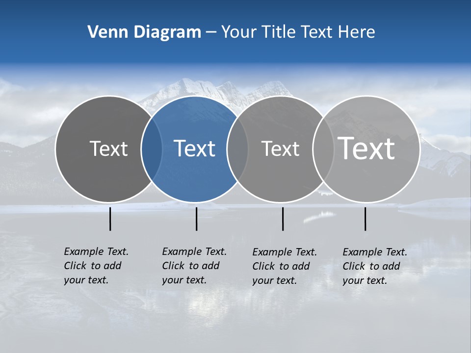 Water Mountain Pond PowerPoint Template
