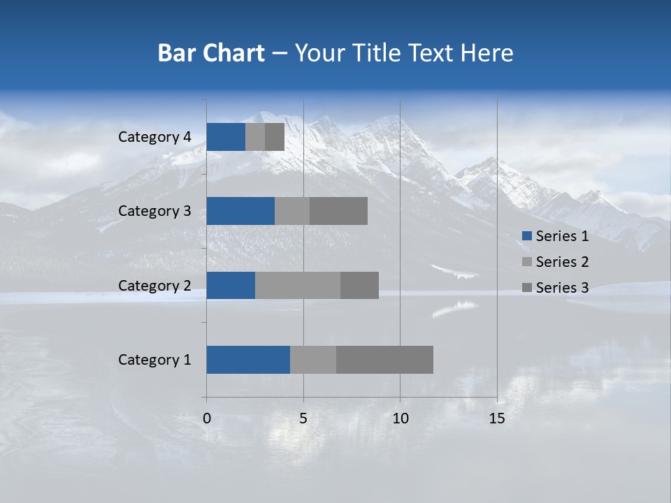 Water Mountain Pond PowerPoint Template