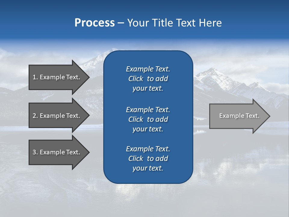 Water Mountain Pond PowerPoint Template