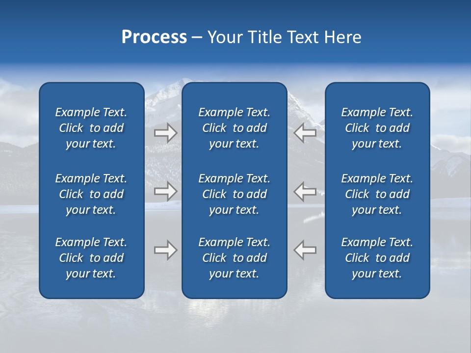 Water Mountain Pond PowerPoint Template