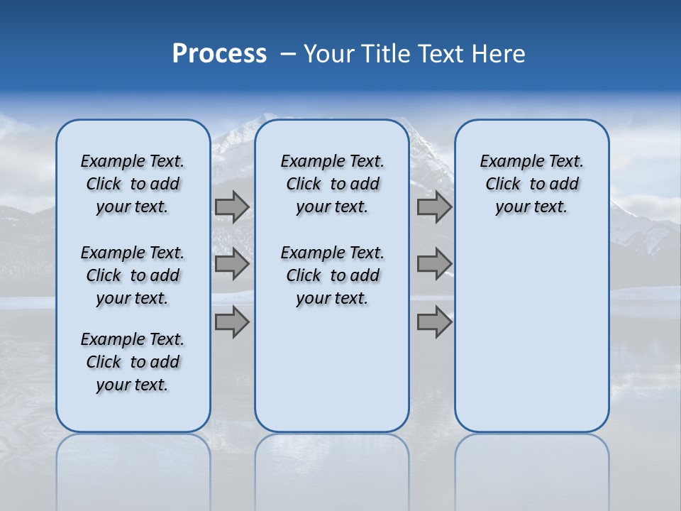 Water Mountain Pond PowerPoint Template