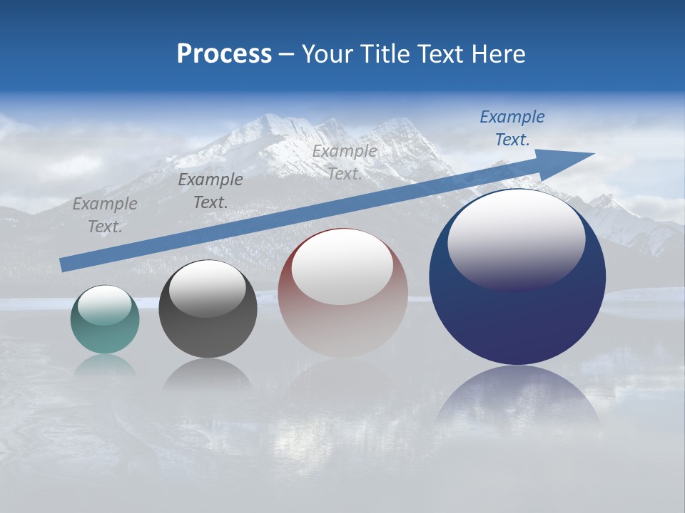 Water Mountain Pond PowerPoint Template