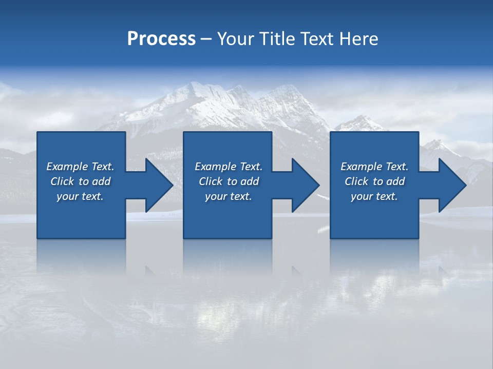 Water Mountain Pond PowerPoint Template