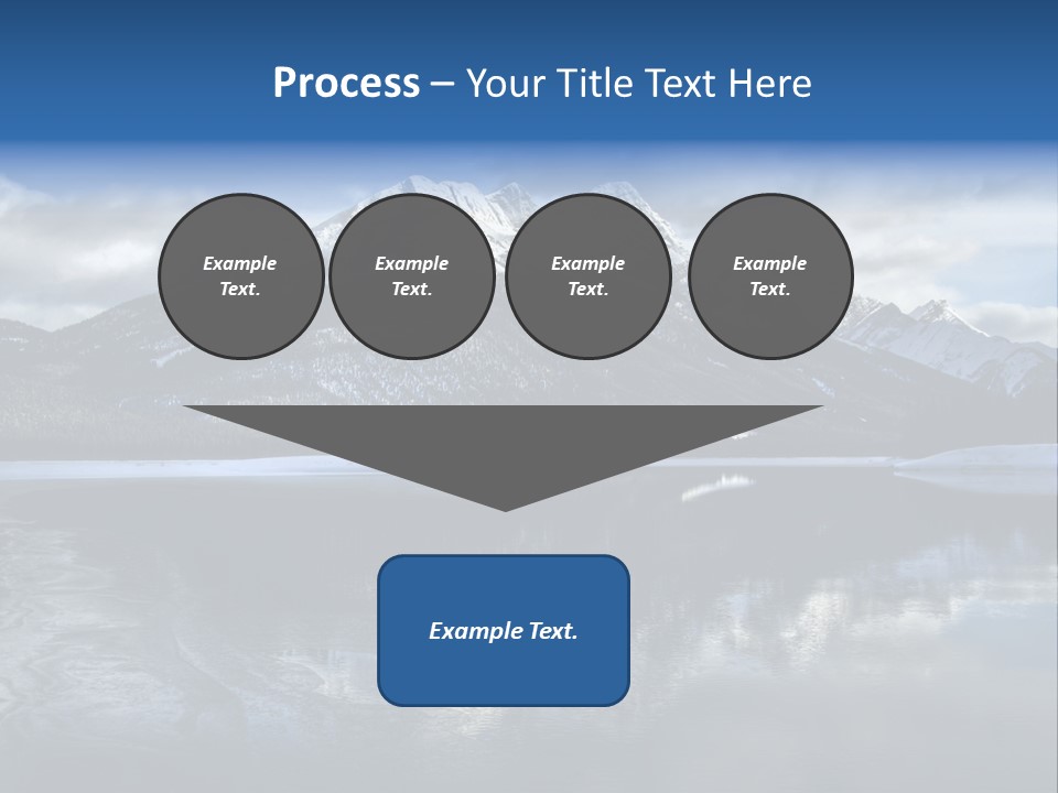 Water Mountain Pond PowerPoint Template