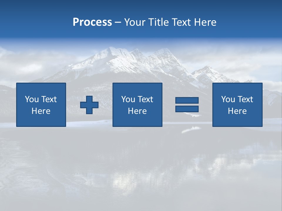 Water Mountain Pond PowerPoint Template