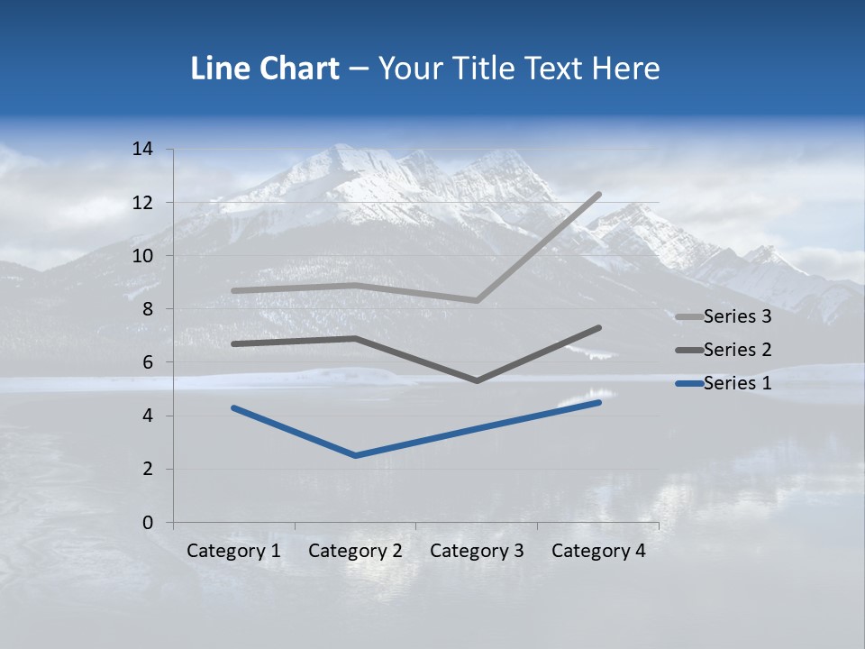 Water Mountain Pond PowerPoint Template