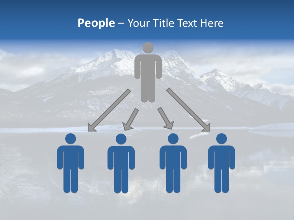 Water Mountain Pond PowerPoint Template