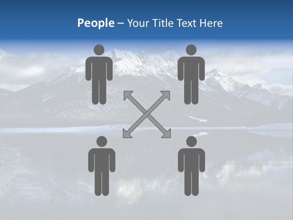 Water Mountain Pond PowerPoint Template