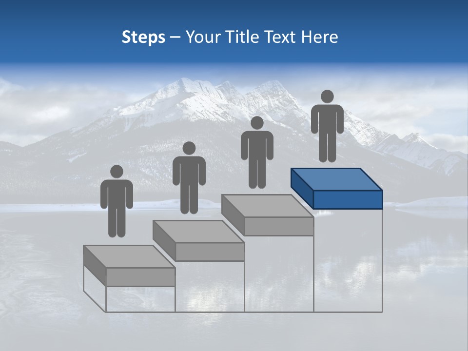 Water Mountain Pond PowerPoint Template