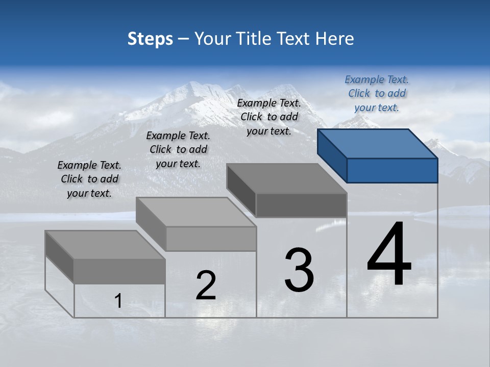 Water Mountain Pond PowerPoint Template