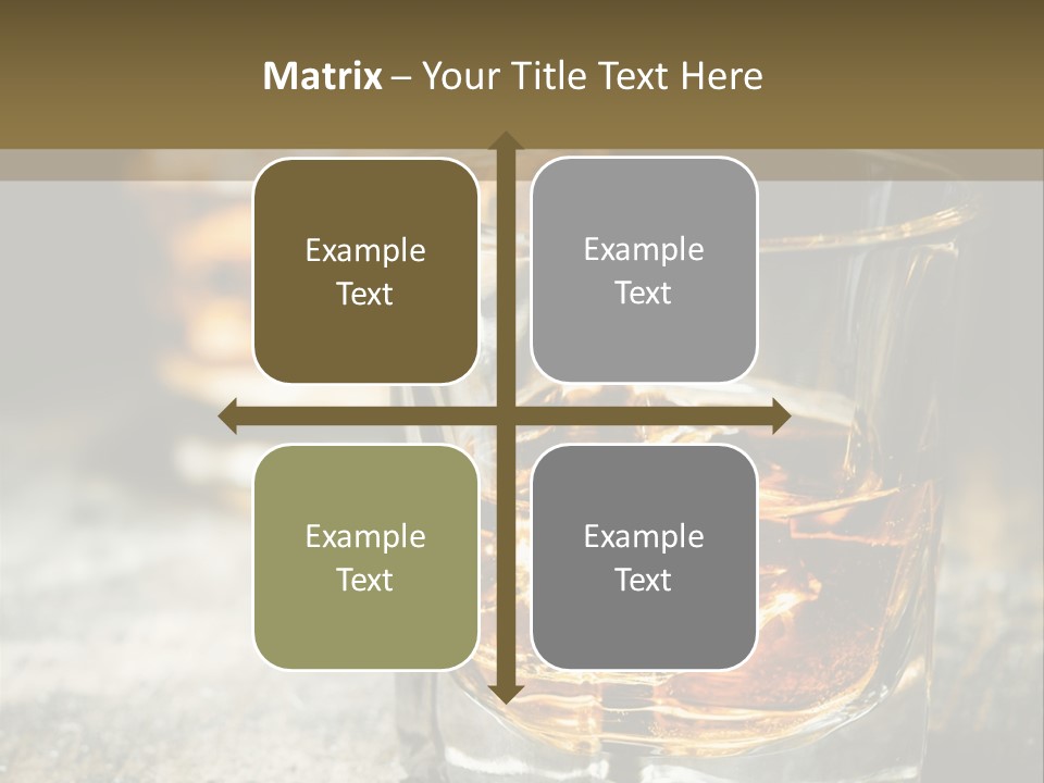 Reflection Luxury Brandy PowerPoint Template