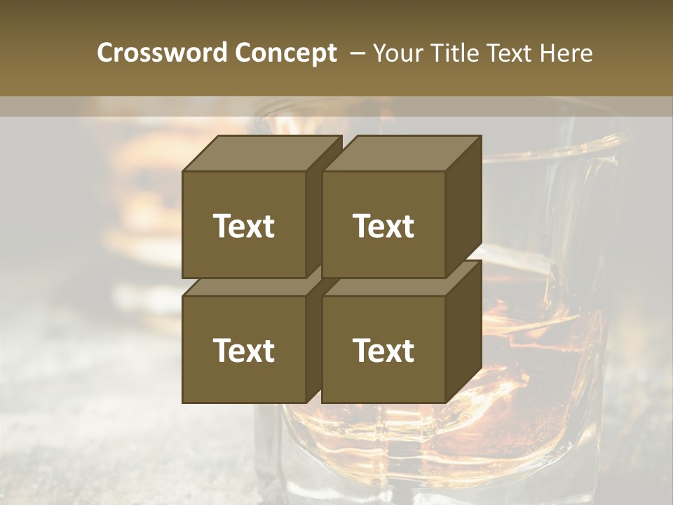 Reflection Luxury Brandy PowerPoint Template