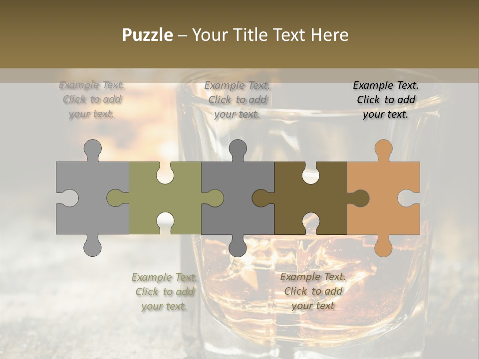 Reflection Luxury Brandy PowerPoint Template