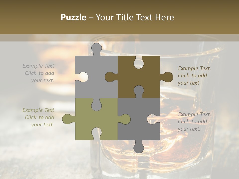 Reflection Luxury Brandy PowerPoint Template