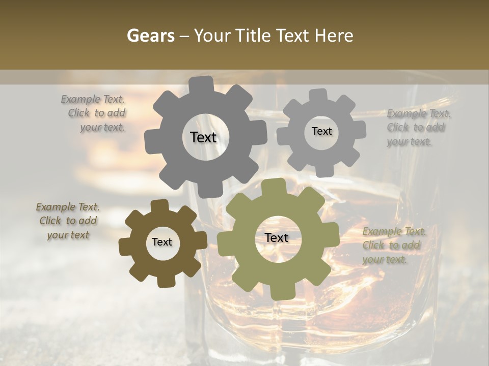 Reflection Luxury Brandy PowerPoint Template