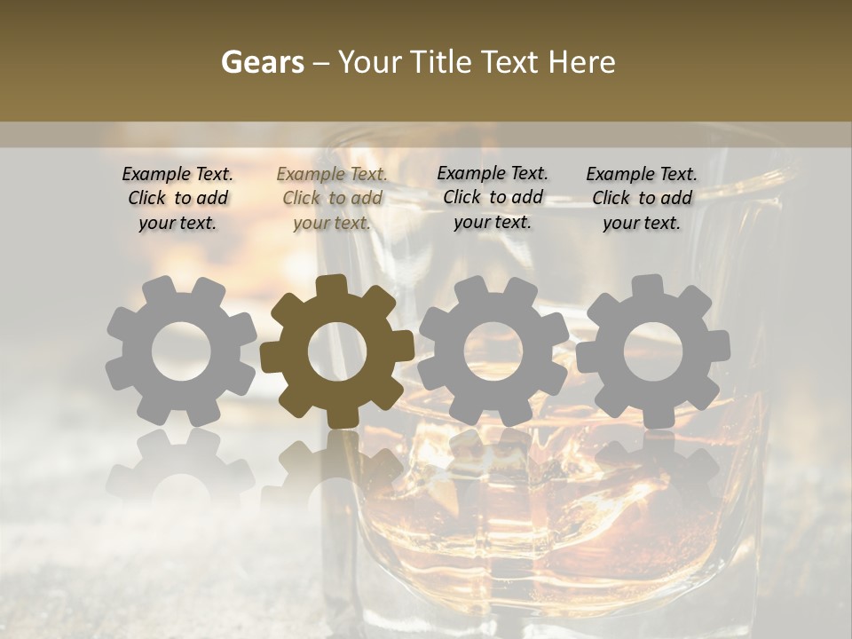 Reflection Luxury Brandy PowerPoint Template