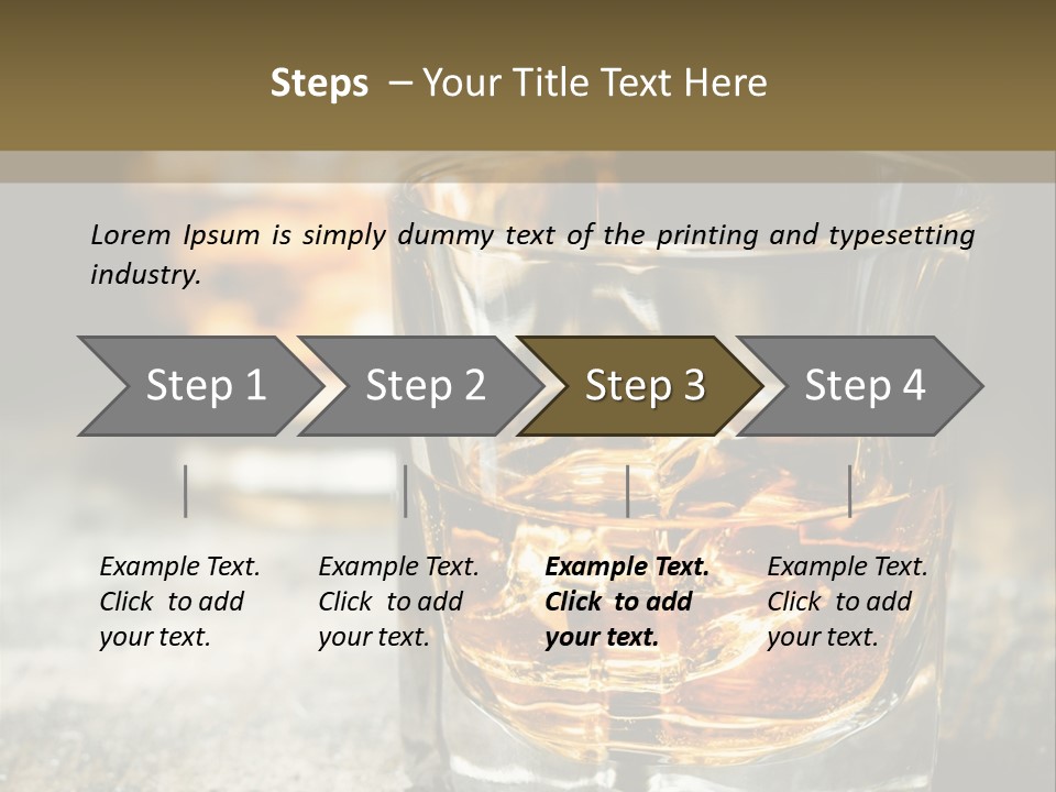 Reflection Luxury Brandy PowerPoint Template