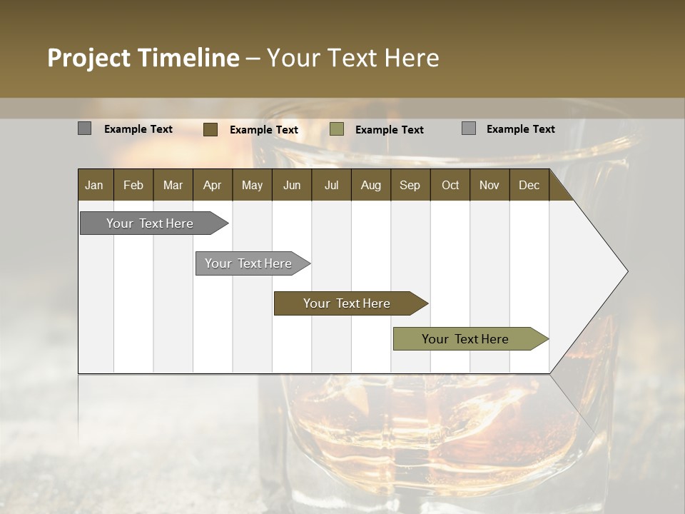 Reflection Luxury Brandy PowerPoint Template