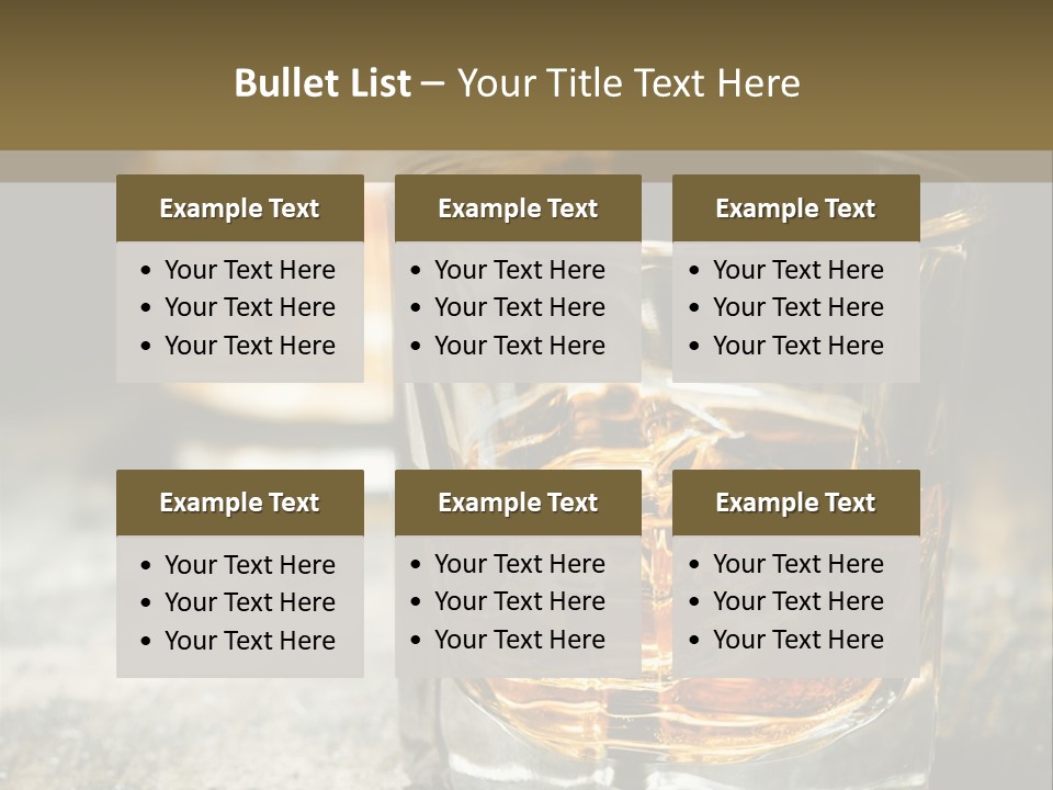 Reflection Luxury Brandy PowerPoint Template