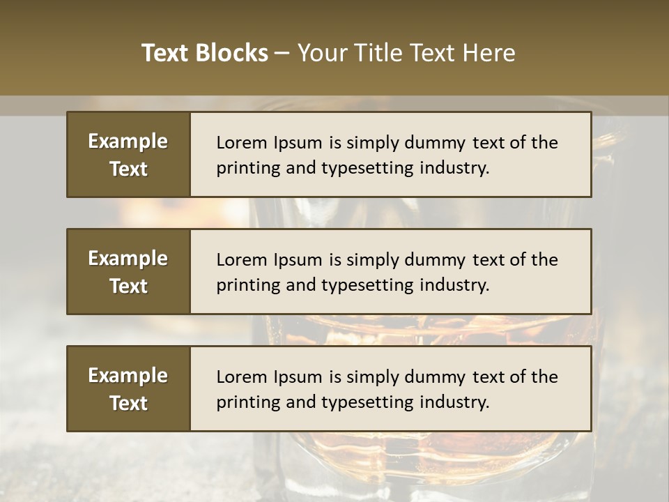 Reflection Luxury Brandy PowerPoint Template