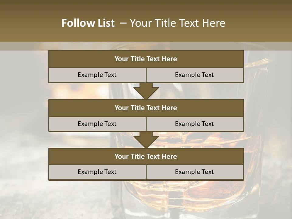 Reflection Luxury Brandy PowerPoint Template