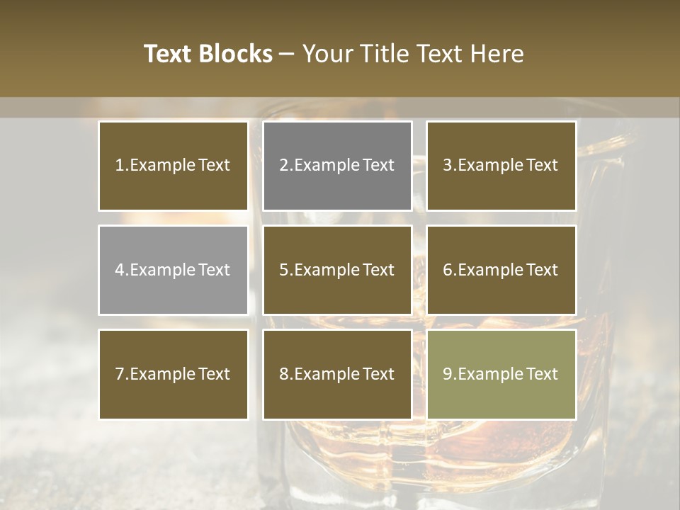 Reflection Luxury Brandy PowerPoint Template