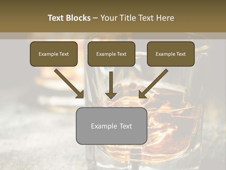 Reflection Luxury Brandy PowerPoint Template